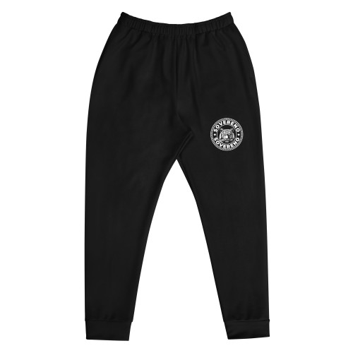 Men's Black SOVERENO Joggers with a Tiger on the front - Model II