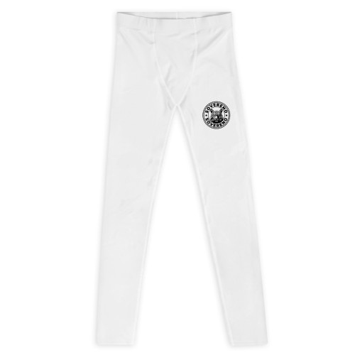 Men's White SOVERENO Leggings with a Tiger on the front - Model I