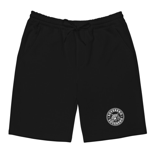 Men's Black SOVERENO Shorts with a Tiger on the front - Model II