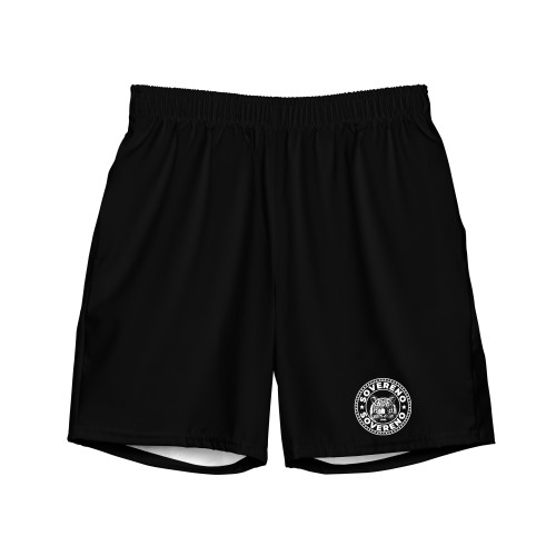 Men's Black SOVERENO Swim Trunks with a Tiger on the front - Model II