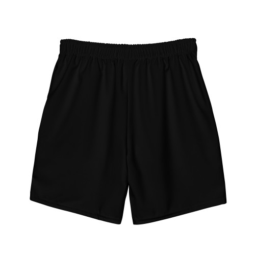 Men's Black SOVERENO Swim Trunks with a logo on the front - Model IV