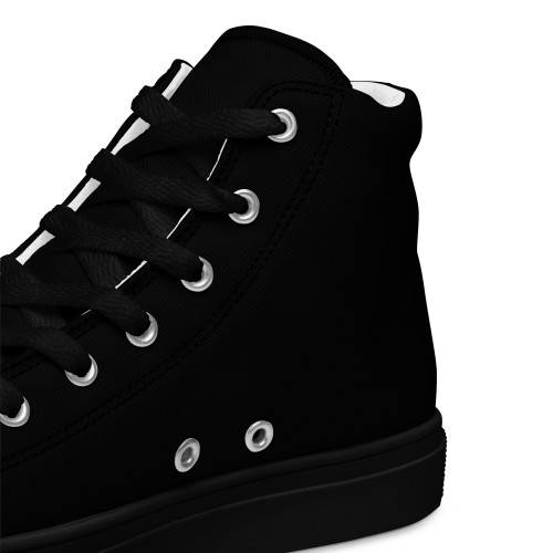 Men's Black SOVERENO High Top Canvas Shoes - Model II