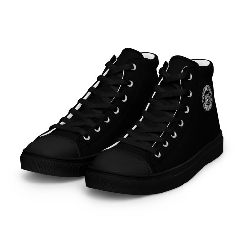 Men's Black SOVERENO High Top Canvas Shoes - Model II