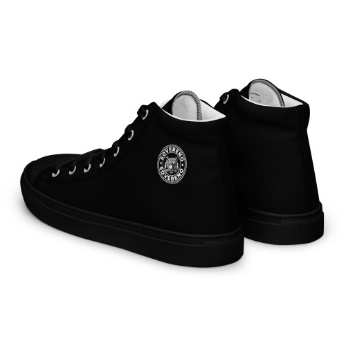 Men's Black SOVERENO High Top Canvas Shoes - Model II