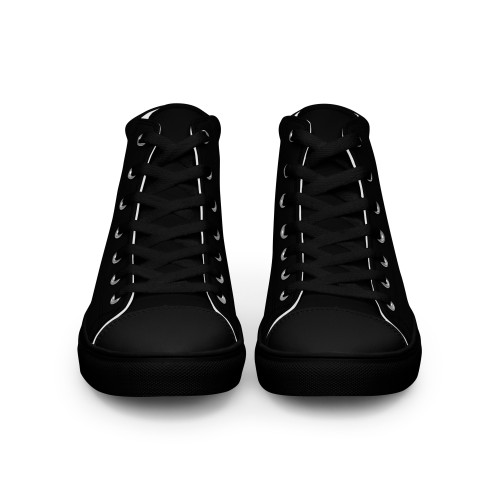 Men's Black SOVERENO High Top Canvas Shoes - Model II