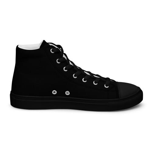 Men's Black SOVERENO High Top Canvas Shoes - Model II