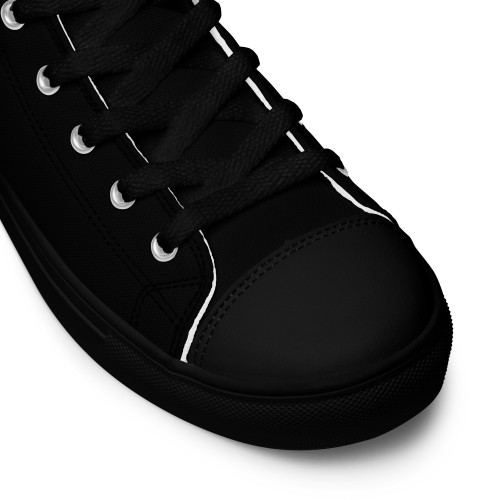 Men's Black SOVERENO High Top Canvas Shoes - Model II