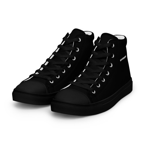 Men's Black SOVERENO High Top Canvas Shoes - Model IV