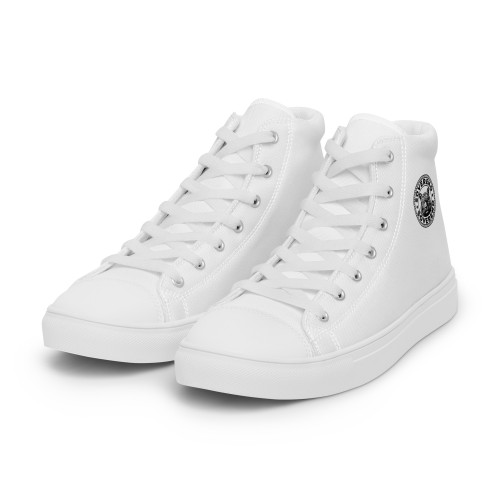 Men's White SOVERENO High Top Canvas Shoes - Model I