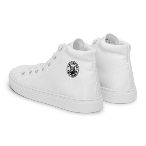 Men's White SOVERENO High Top Canvas Shoes - Model I