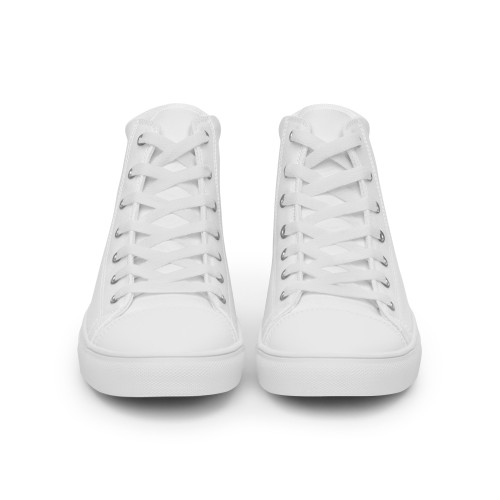 Men's White SOVERENO High Top Canvas Shoes - Model I