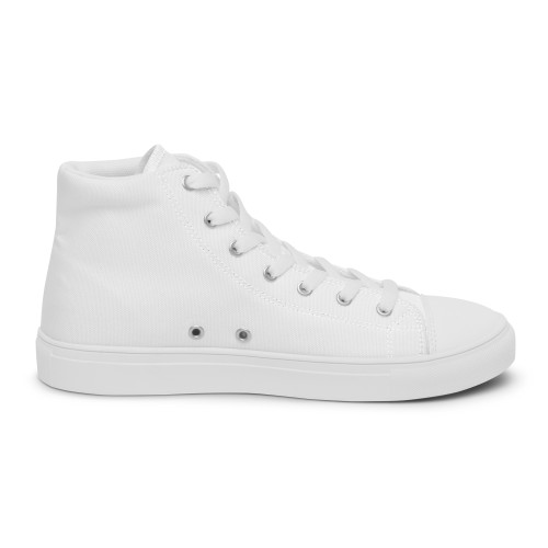 Men's White SOVERENO High Top Canvas Shoes - Model I