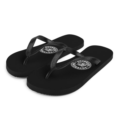 Men's Black SOVERENO Flip Flops - Model II