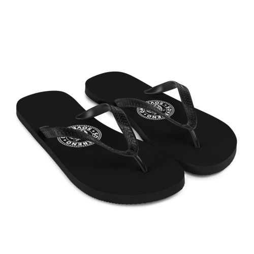 Men's Black SOVERENO Flip Flops - Model II