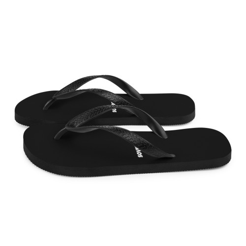 Men's Black SOVERENO Flip Flops - Model IV