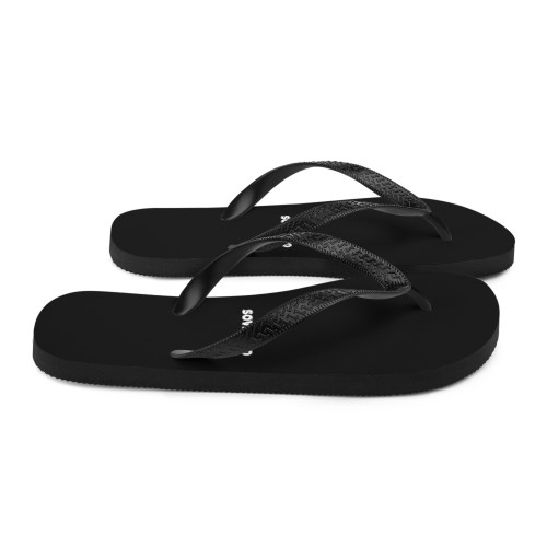 Men's Black SOVERENO Flip Flops - Model IV