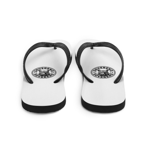 Men's White SOVERENO Flip Flops - Model I