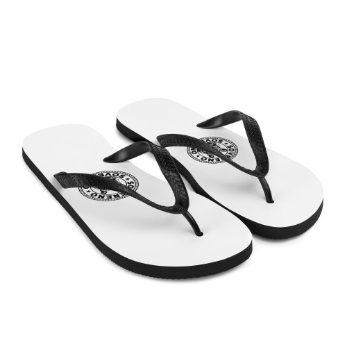 Men's White SOVERENO Flip Flops - Model I