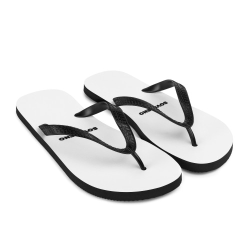 Men's White SOVERENO Flip Flops - Model III