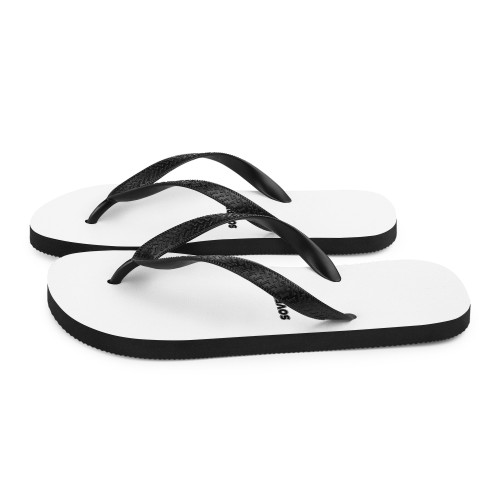 Men's White SOVERENO Flip Flops - Model III