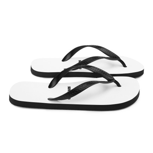 Men's White SOVERENO Flip Flops - Model III