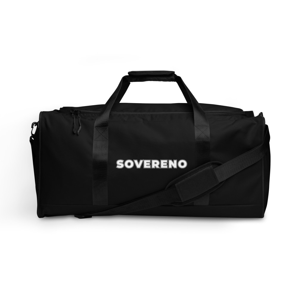 Men's Black SOVERENO Duffle Bag - Model IV