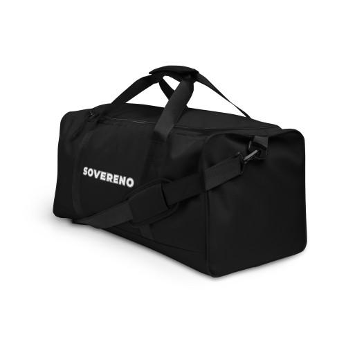 Men's Black SOVERENO Duffle Bag - Model IV