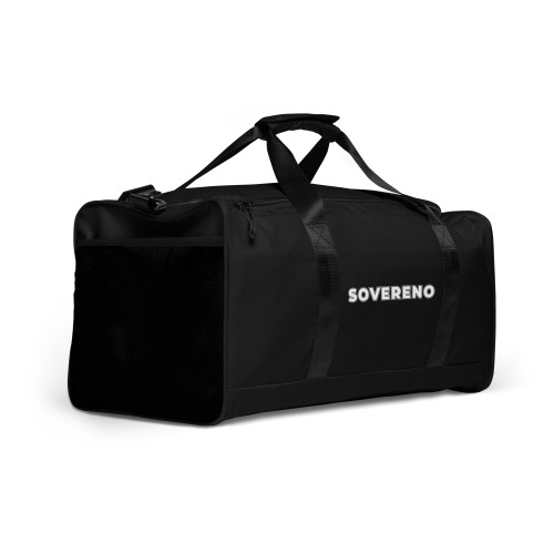 Men's Black SOVERENO Duffle Bag - Model IV