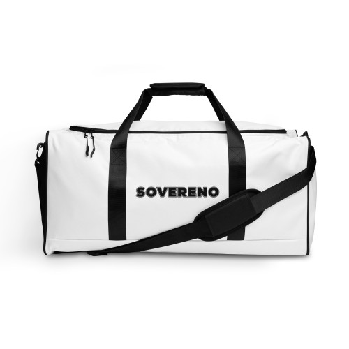 Men's White SOVERENO Duffle Bag - Model III