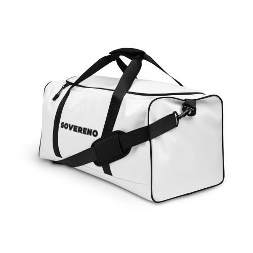 Men's White SOVERENO Duffle Bag - Model III