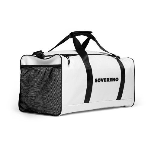 Men's White SOVERENO Duffle Bag - Model III