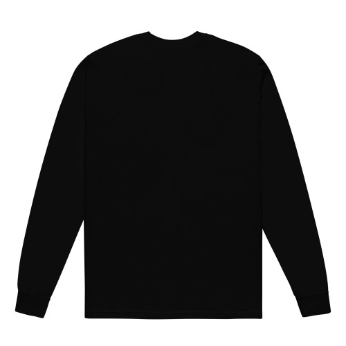 Men's Black SOVERENO Long Sleeve T-shirt with a BIG logo on the front - Model IV