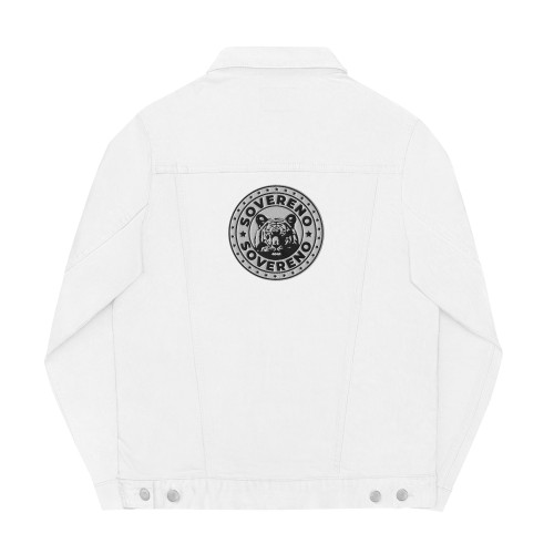 Men's White SOVERENO Classic Denim Jacket - Model II