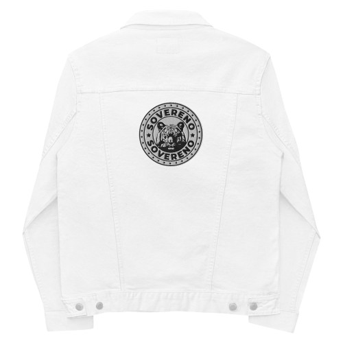 Men's White SOVERENO Classic Denim Jacket - Model II