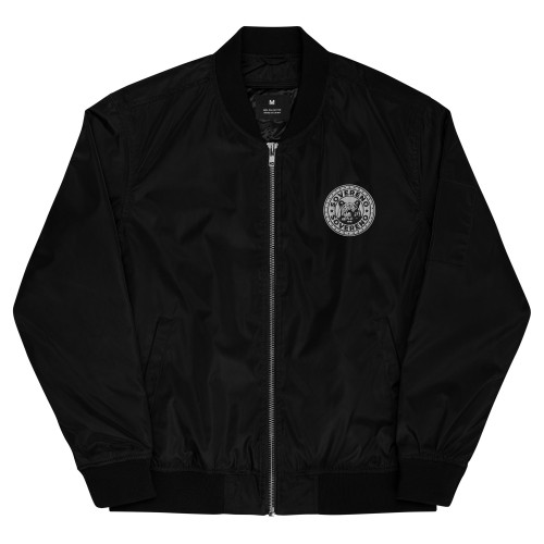 Men's Black SOVERENO Premium Bomber Jacket - Model I