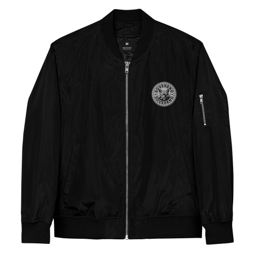 Men's Black SOVERENO Premium Bomber Jacket - Model I