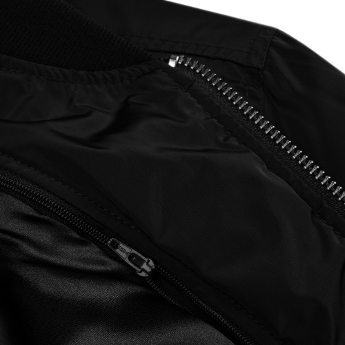 Men's Black SOVERENO Premium Bomber Jacket - Model II