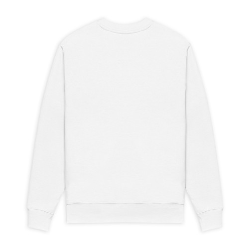 Men's White SOVERENO Sweatshirt with a BIG logo on the front - Model III