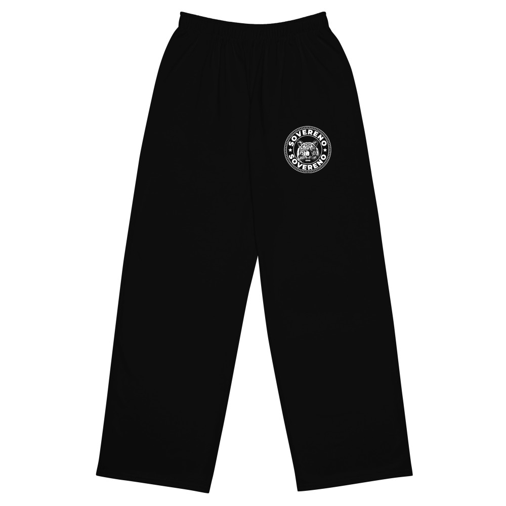 Men's Black SOVERENO Pants with a Tiger on the front - Model II