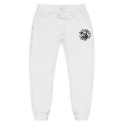 Men's White SOVERENO Sweatpants with a Tiger on the front - Model I