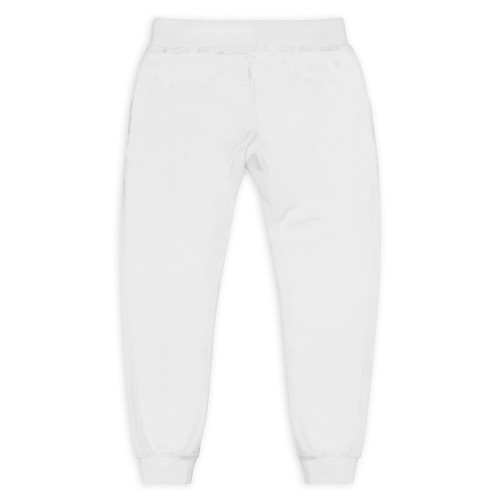 Men's White SOVERENO Sweatpants with a Tiger on the front - Model I